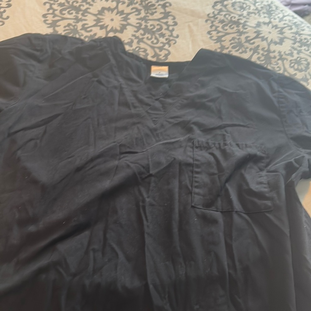 Black scrub top